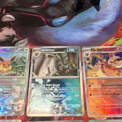 Nintendo Pokemon TCG Prismatic Evolutions Reverse Holo 10-Card Lot Eevee+ - Image 3