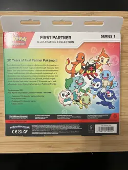 Pokemon TCG First Partner Illustration Collection Series 1 3 Packs/3 Cards - Image 2