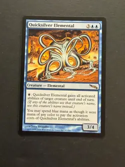 Quicksilver Elemental Mirrodin LP MTG Magic the Gathering c - Image 1
