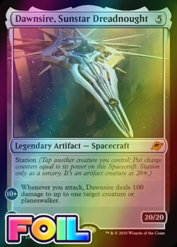 x1 Dawnsire, Sunstar Dreadnought FOIL EOE Edge of Eternities MTG 238 M/NM 1x - Image 1