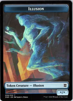 Illusion Token 6 Token Zendikar Rising Magic: The Gathering Near Mint - Image 1