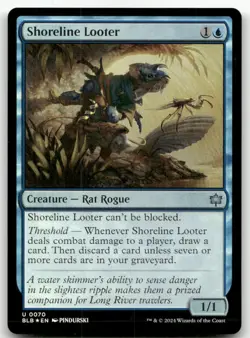 Shoreline Looter #70 (Foil) (NM) Bloomburrow BLB Magic MTG - Image 1