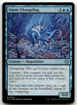 Omni-Changeling #62 (Foil) (NM) Lorwyn Eclipsed ECL Magic MTG - Image 1