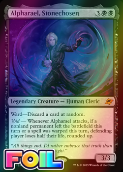 x1 Alpharael, Stonechosen FOIL EOE Edge of Eternities MTG 87 M/NM 1x - Image 1