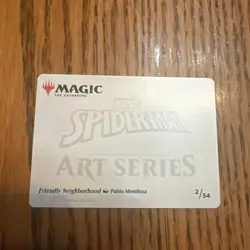 x1 Friendly Neighborhood - Art Series MTG Marvel's Spider-Man M/NM, 2/54 stamped - Image 2