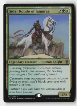 Sidar Kondo of Jamuraa 42 Mythic Commander 2016 Magic: The Gathering Foil NM - Image 1
