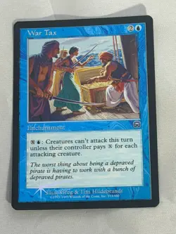 MTG FOIL War Tax Mercadian Masques Magic the Gathering - Image 1