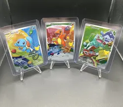 Pokemon First Partner Illustration Collection Series 1 Kanto Gen 1 Starter Set - Image 1