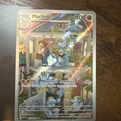 Machoke 177/165 Scarlet & Violet 151 Illustration Rare Pokemon TCG NM - Image 3