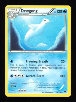 Pokemon Dewgong 16/124 Uncommon Fates Collide Near Mint - Image 1