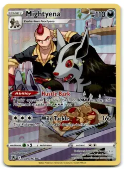 2022 Sword & Shield - Astral Radiance Mightyena Stage 1/Trainer Gallery Rare - Image 1