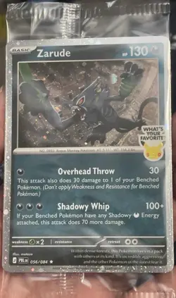 Pokemon Zarude Pitch Black Promo GameStop NEW SEALED NM - Image 1