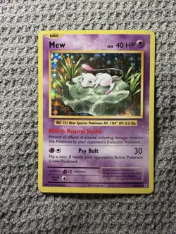 Pokemon CRIMP ERROR Mew 53/108 Holo Evolutions LP - Image 2