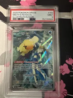 Pokemon Misty's Psyduck Destined Rivals 193/182 Illustration Rare PSA 9 - Image 1