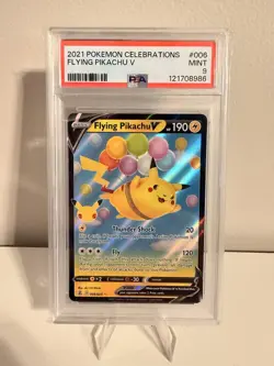 2021 POKEMON CELEBRATIONS #006 FLYING PIKACHU V PSA 9 - Image 1