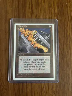 MTG Black Vise Alpha 1 Artifact Rare 1995 Wizards EN - Image 1