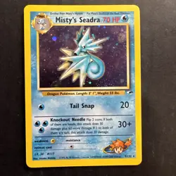 Pokemon Misty's Seadra Gym Heroes 9/132 - Holo B - Image 1
