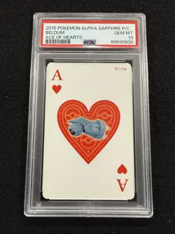 Pokemon Beldum Ace of Hearts from Alpha Sapphire Deck in a PSA 10 !! - Image 1