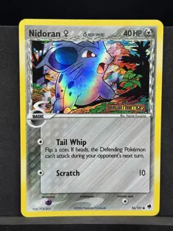 Nidoran - 56/101 - EX Dragon Frontiers Stamped Reverse Holo Pokemon - Image 1