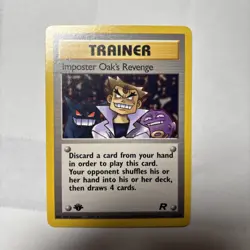 Imposter Oak's Revenge 76/82 Uncommon Team Rocket Pokemon 1st Edition Near Mint - Image 1