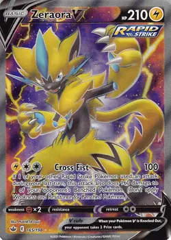 Zeraora V 165/198 Ultra Rare Chilling Reign Pokemon Near Mint - Image 1