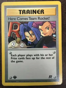 Pokemon Here Comes Team Rocket! 71/82 - Team Rocket 1st Edition Non-Holo NM - Image 1