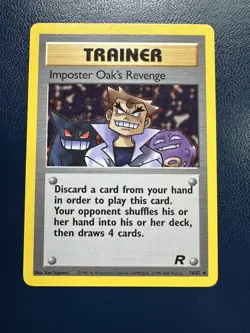 Imposter Oak's Revenge 76/82 - Pokemon Team Rocket LP - Image 1