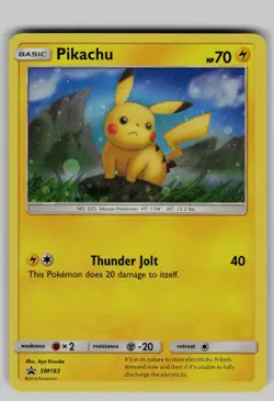 Pikachu - SM183 Holo Promo Sun & Moon Promo Pokemon Near Mint - Image 1
