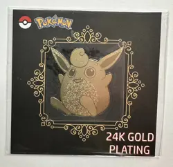 Wigglytuff 24k Gold Plated Pokemon Sticker Korean Candy - Image 1