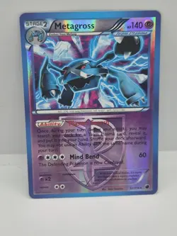 Metagross 52/116 Holo Rare Plasma Freeze Pokemon Reverse Holo - Image 2