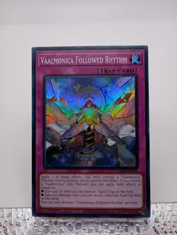Yu-Gi-Oh! 3x Vaalmonica Followed Rhythm - VASM-EN039 - Super Rare 1st Ed -NM/M - Image 1