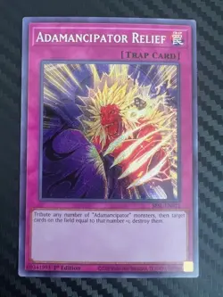 Yugioh Adamancipator Relief SESL-EN012 Secret Rare 1st Edition NM - Image 1