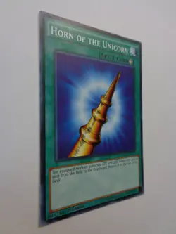 Horn of the Unicorn YGLD-ENA29 (Common, 1st Edition, Excellent / VLP) Yugioh - Image 1