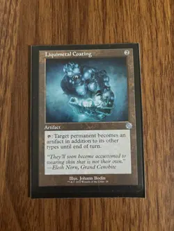 MTG Liquimetal Coating Kamigawa Neon Dynasty 28 Common EN - Image 1
