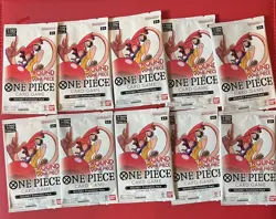 🔥 One Piece x Round One Promo Pack 10 Sealed Packs Bandai TCG 🔥 English - Image 1