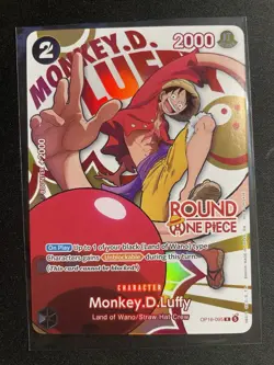 ROUND 1 ONE PIECE PROMO MONKEY D LUFFY OP16-095 ENGLISH | ROUND ONE ONE PIECE - Image 1