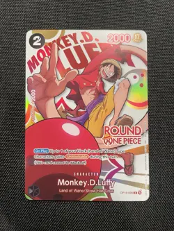 ROUND 1 ONE PIECE PROMO MONKEY D LUFFY OP16-095 ENGLISH | ROUND ONE ONE PIECE - Image 3