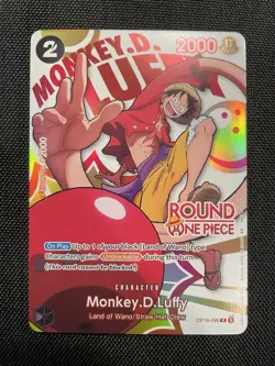 ROUND 1 ONE PIECE PROMO MONKEY D LUFFY OP16-095 ENGLISH | ROUND ONE ONE PIECE - Image 4