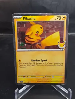 Pikachu 051/162 | Pokemon Day 2026 Stamped Promo Pokemon Card - Image 1
