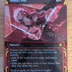 Magic: The Gathering Jeska's Will Rare Red Commander Legends 2020 #000 - Image 1
