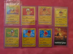 Pokemon Ash's Pikachu I Choose You Movie Promo Complete Set SM108-SM114 -8 cards - Image 1