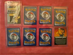 Pokemon Ash's Pikachu I Choose You Movie Promo Complete Set SM108-SM114 -8 cards - Image 2