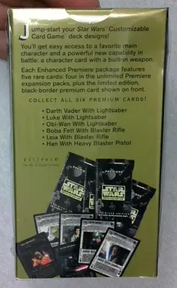 Star Wars CCG Enhanced Premiere Expansion Packs & LE Premium Card Box - 1 Only - Image 3