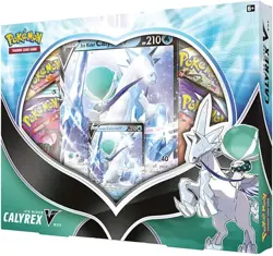 Pokemon Ice Rider Calyrex V Box 4 booster packs 1 of 2 promo cards - Image 1