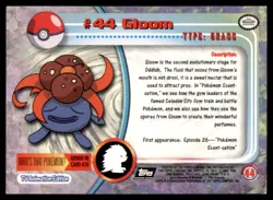 Gloom #44 Topps Trading Cards Series 1 Pokemon MP - Image 2