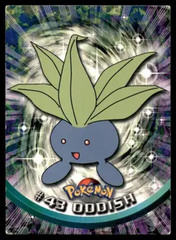 Oddish #43 Topps Trading Cards Series 1 Pokemon MP - Image 1