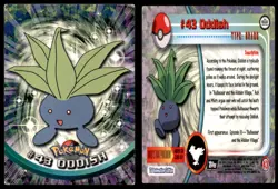 Oddish #43 Topps Trading Cards Series 1 Pokemon MP - Image 3