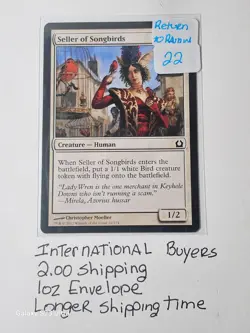 MTG Return to Ravnica Seller of Songbirds #22 - Destiny Awaits Brave Buyer! - Image 1