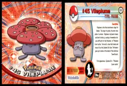 Vileplume #45 Topps Trading Cards Series 1 Pokemon MP - Image 3