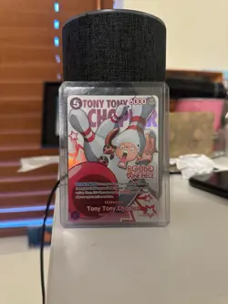 One Piece x Round 1 ENGLISH Promo Card - Tony Tony Chopper OP09-068 IN HAND - Image 1